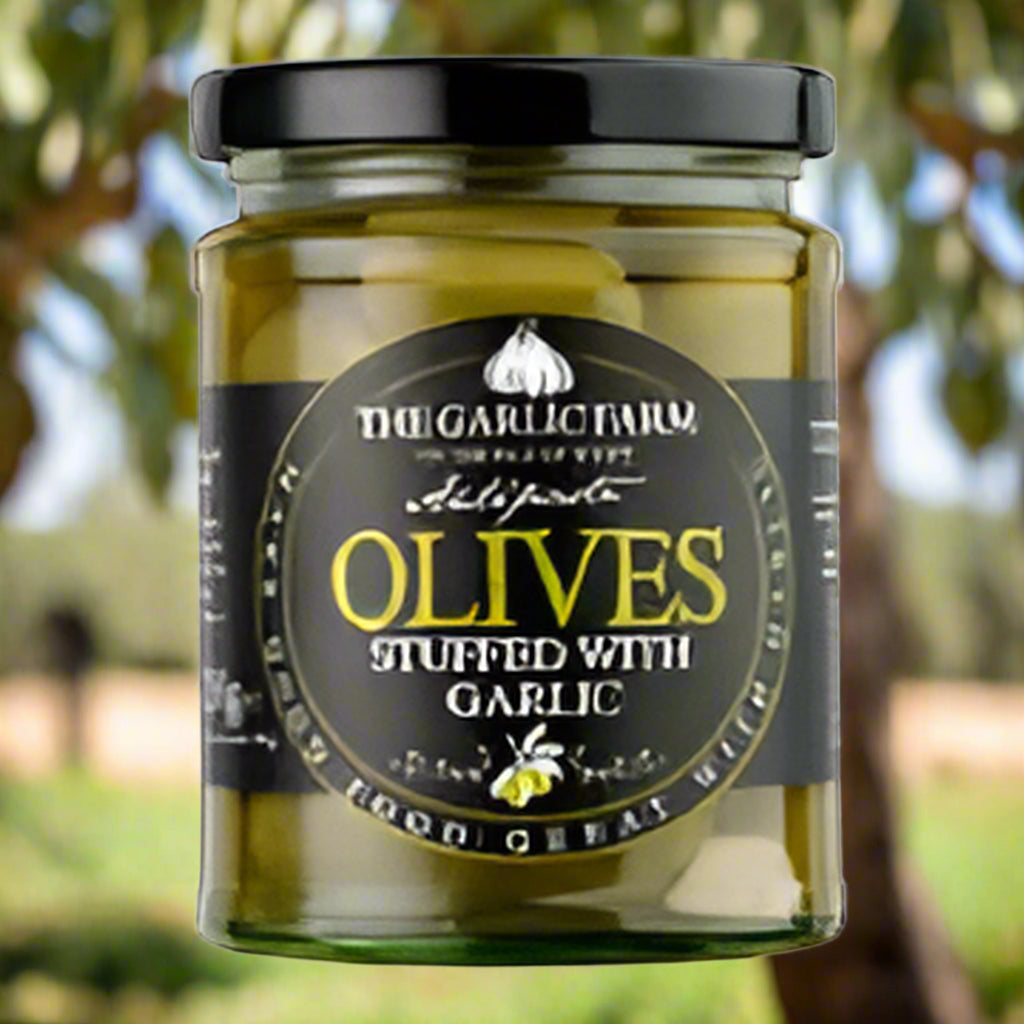 Green Olives Stuffed with Garlic